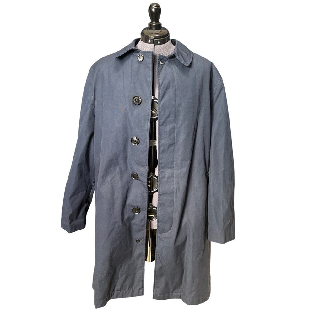 Vintage Briarcliff Navy Trench Style Coat With Zip-Out Lining NWT Sz R40